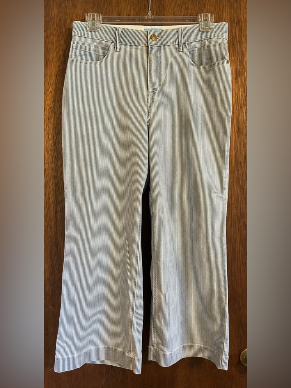 Draper James striped wide leg jeans